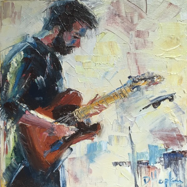 guitar player by Denise Hopkins
