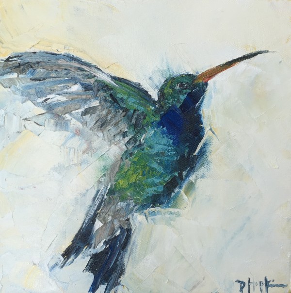 Hummingbird painting by Denise Hopkins