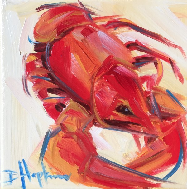 crawfish painting by Denise Hopkins