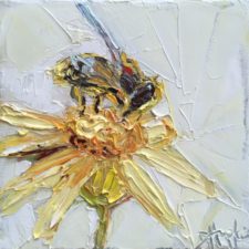 Bee painting by Louisiana artist Denise Hopkins
