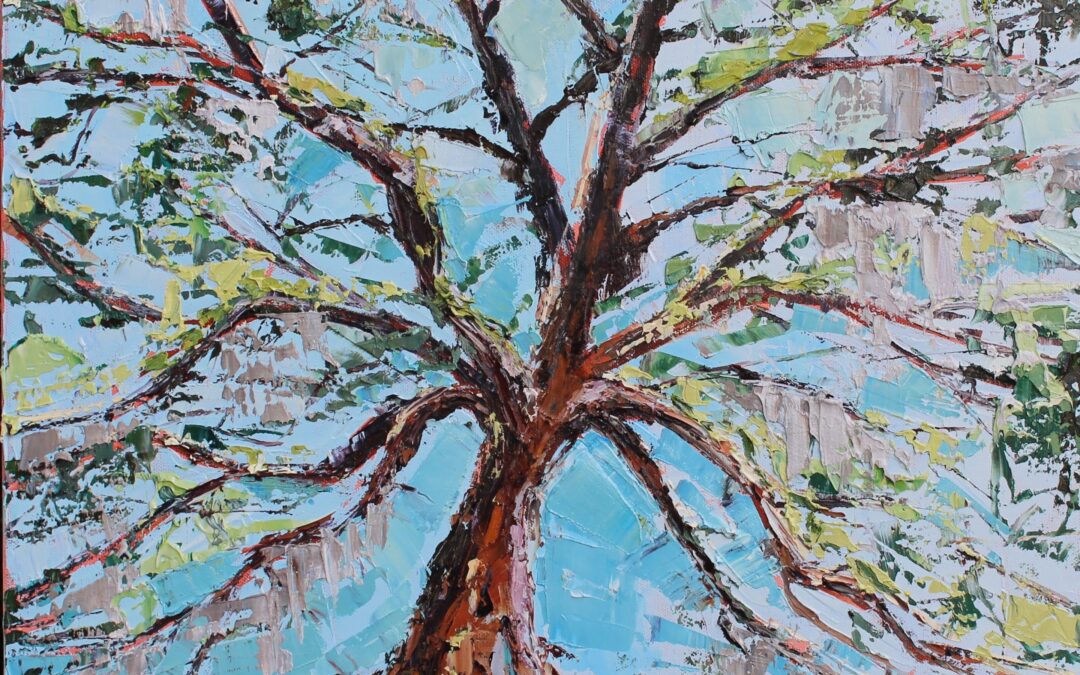 oak tree oil painting