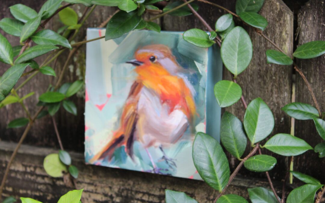 robin painting