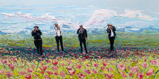 second line painting