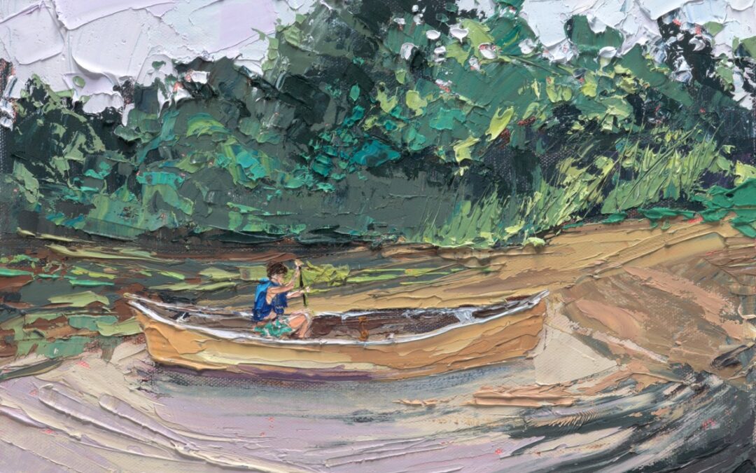 boat on canvas