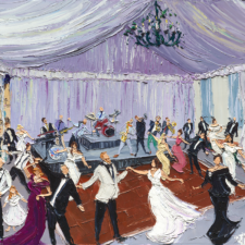 new orleans live wedding painting