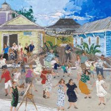 Party in the Pass II — Pass Christian Art Print