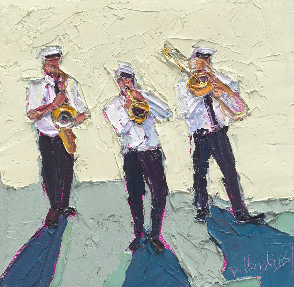 second line band painting