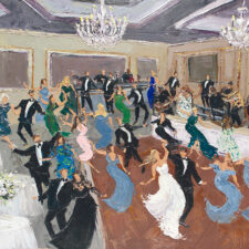 new orleans live palette knife oil wedding painting windsor court