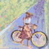 "Off the Beaten Path" 8x8, oil on canvas, framed