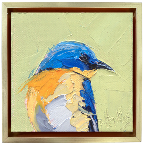 bluebird oil painting