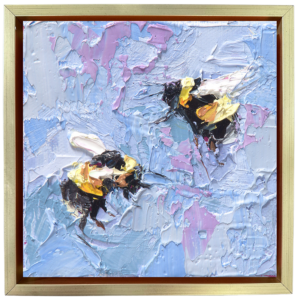 Bee oil painting