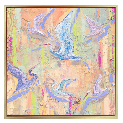 "Together We Rise" 24x24, oil on canvas, framed