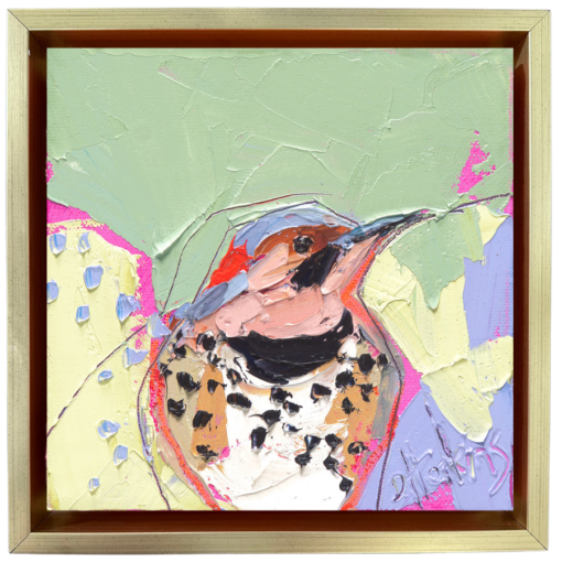 northern flicker oil painting