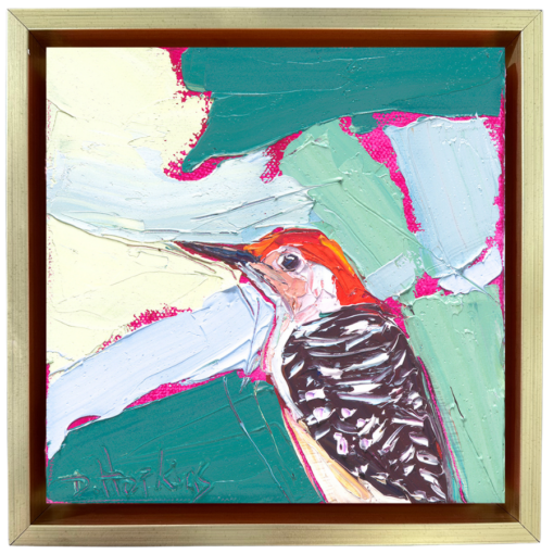 red-bellied woodpecker painting