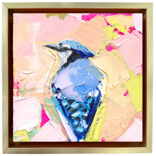 bluejay oil painting