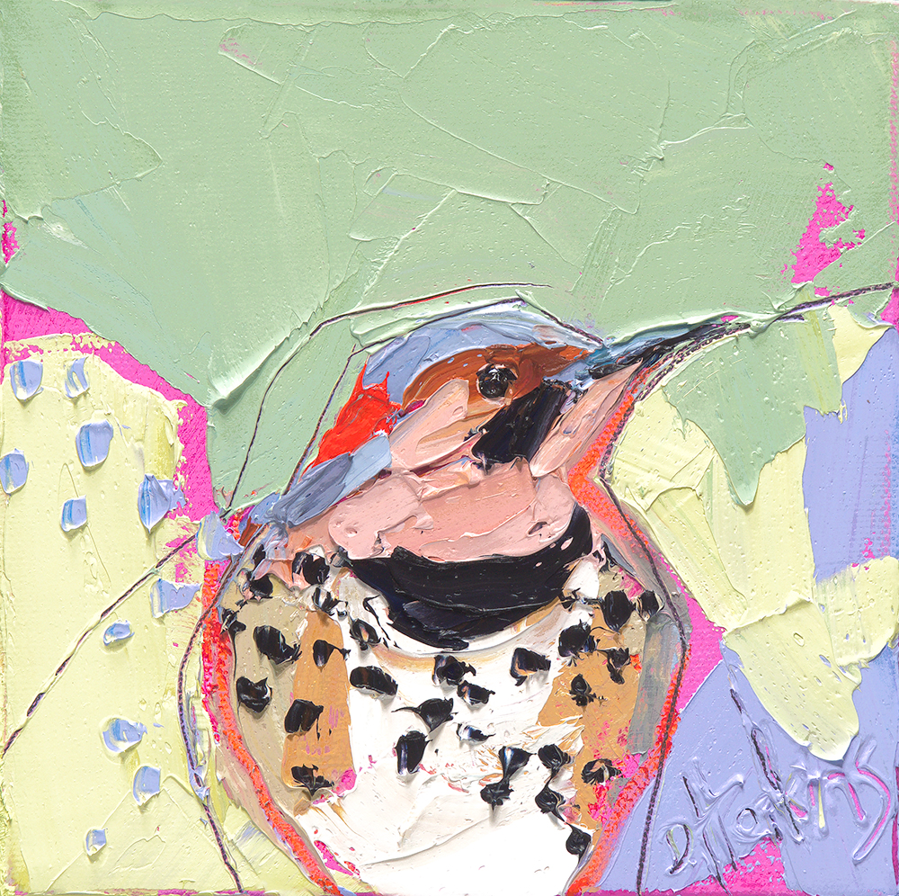 northern flicker oil painting