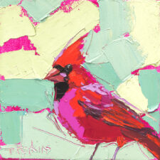 cardinal oil painting