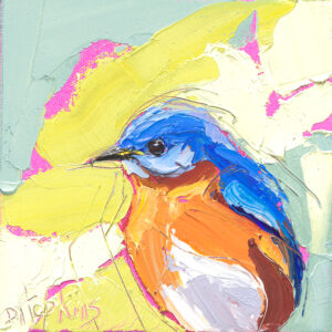 bluebird oil painting