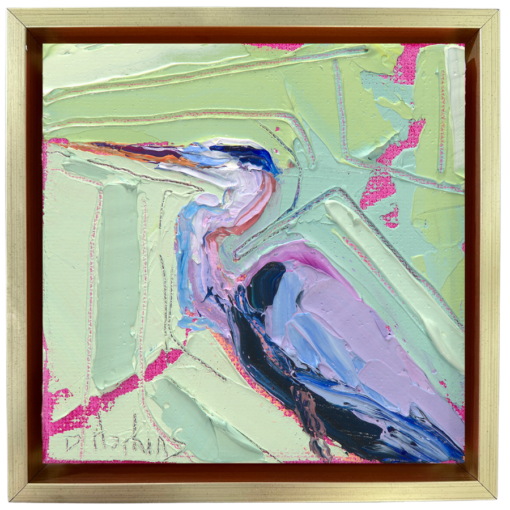 "I'll Show you the Way" 4x4, oil on canvas, framed