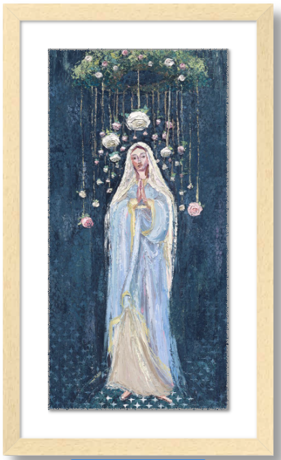 blessed mother art print