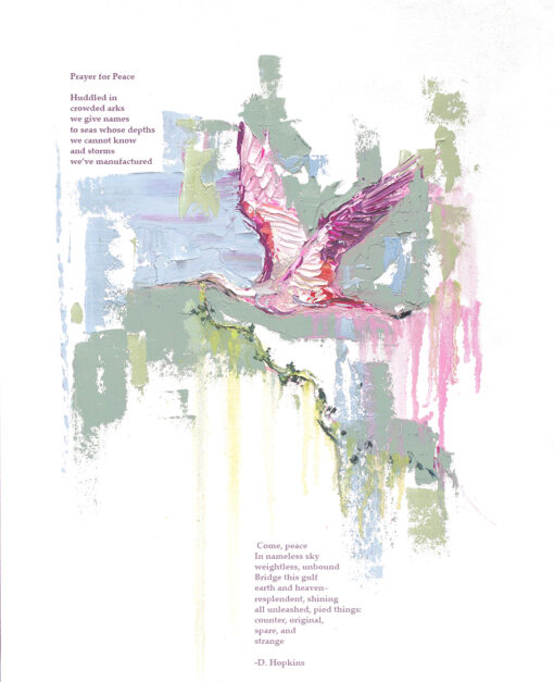 "Peace" poetry giclée