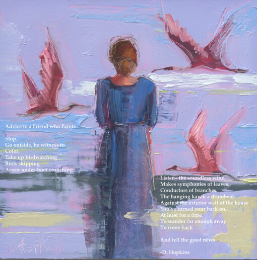 "Witness" poetry giclée