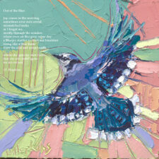 "Out of the Blue" poetry giclée