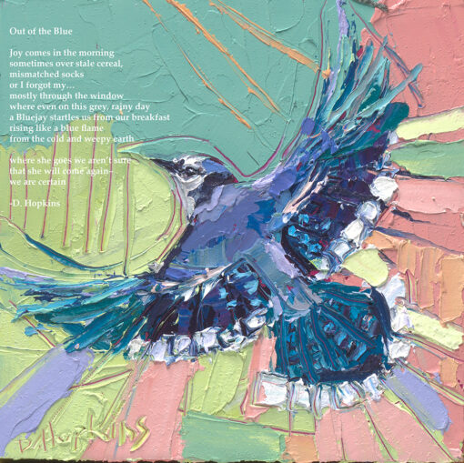 "Out of the Blue" poetry giclée