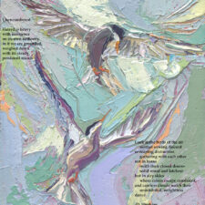 "Unencumbered" poetry giclée