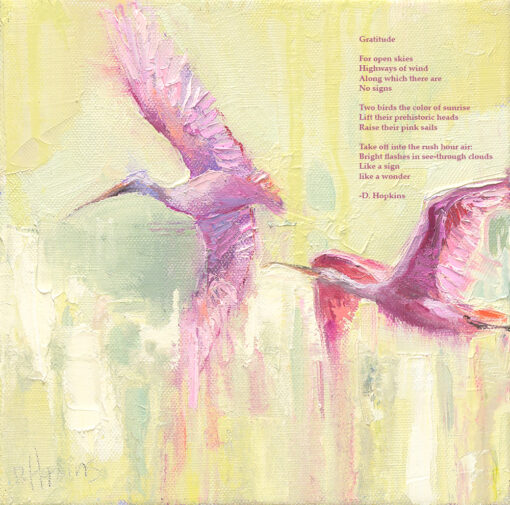 "Gratitude" poetry giclée