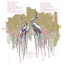 "The Space Between Us" poetry giclée