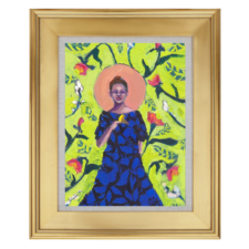 "Give the Bird 2" 5x7, framed