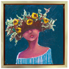 "Until Next Time" 6x6, framed