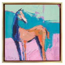 "Where Did She Go" 6x6, framed