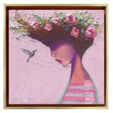 "In the Quiet" 6x6, Framed