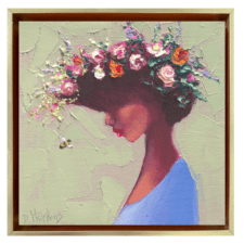 "Telling the Bees" 6x6, Framed