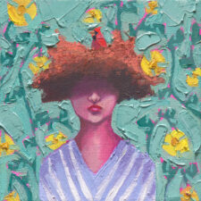 Nesting — Woman and Cardinal Art Print