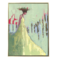 Always With Me — Original Woman and Cardinal Painting